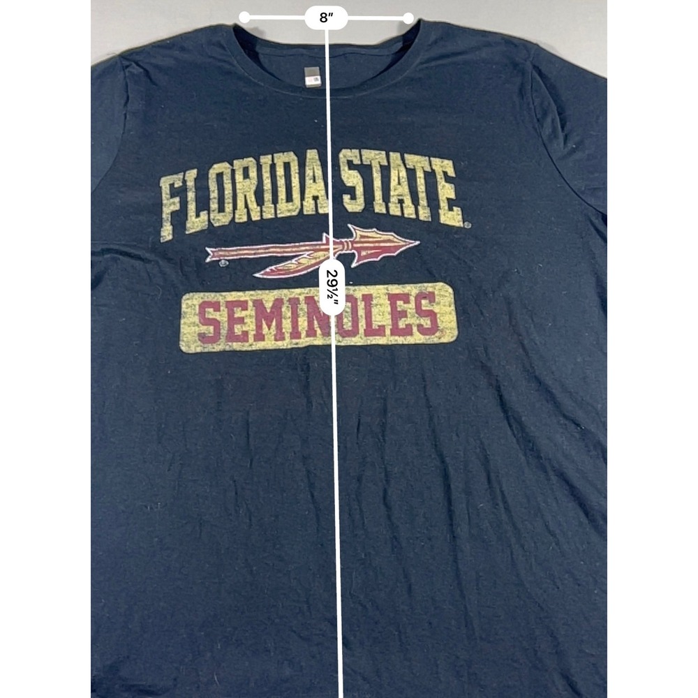 Florida State Seminoles FSU Graphic T-Shirt Black Womens 3XL NCAA Collegiate - Picture 3 of 9